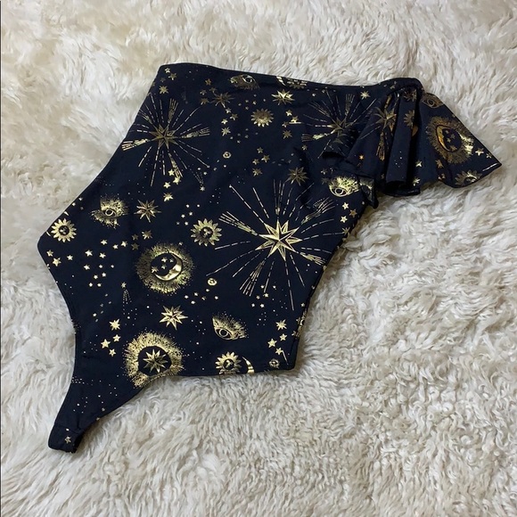 Carbon 38 Cosmic Celestial One Shoulder Bodysuit - Picture 6 of 13